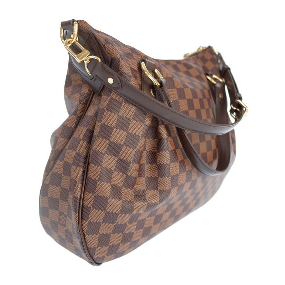 Louis Vuitton Brown Evora Leather Ebene Shoulder Damier Bag